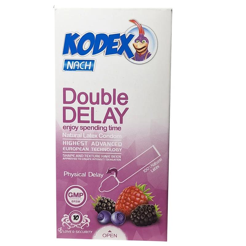 خرید کاندوم ناچ کدکس مدل Double Delay بسته 10 عددی