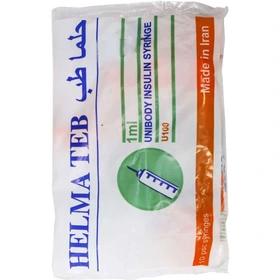 خرید سرنگ انسولین یکپارچه حلما 1 سی سی ده عددی
