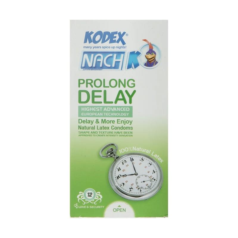 خرید کاندوم کدکس مدل Prolong Delay بسته 12 عددی
